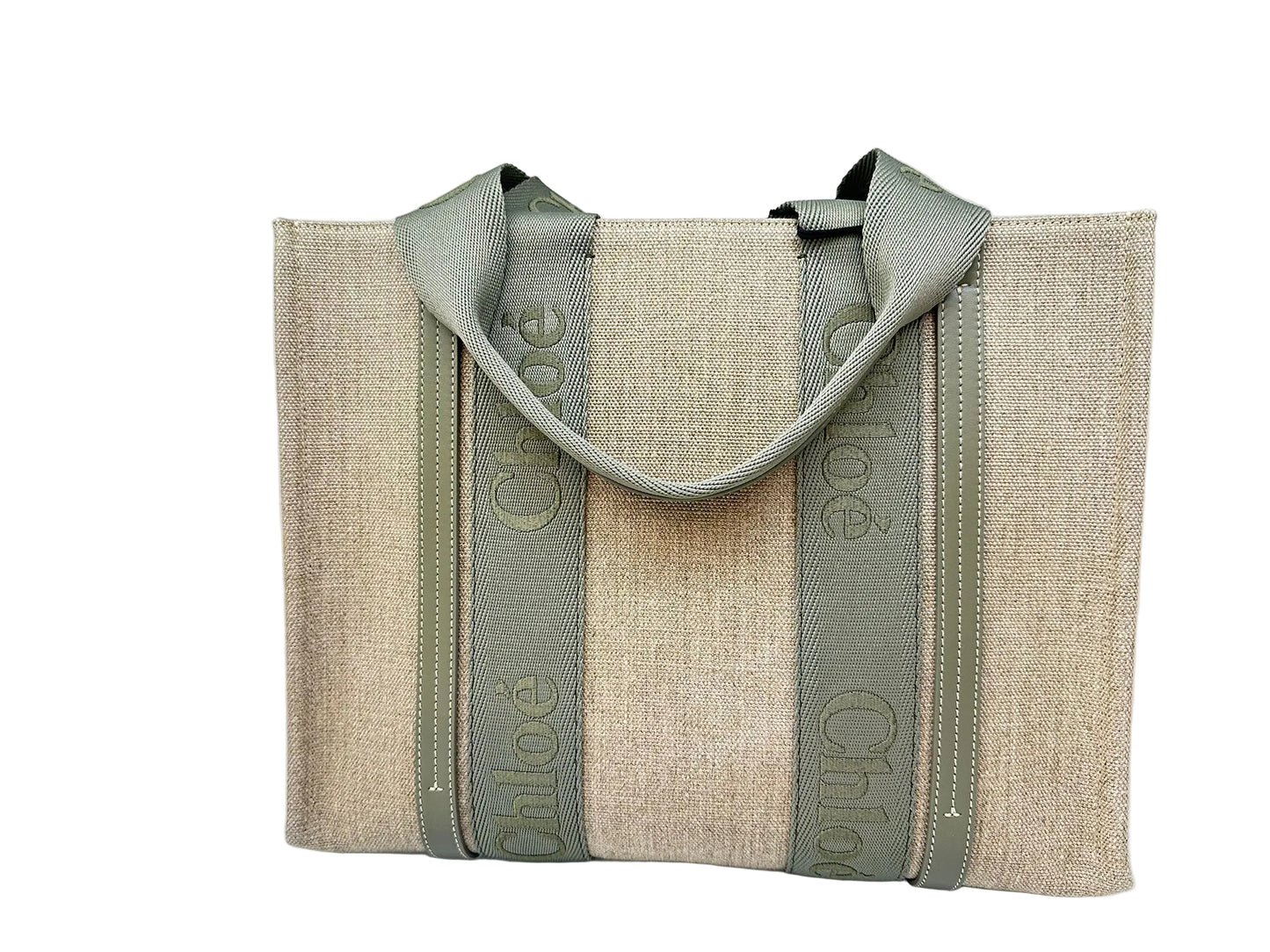 CHLOÉ WOODY Tote in Linen
