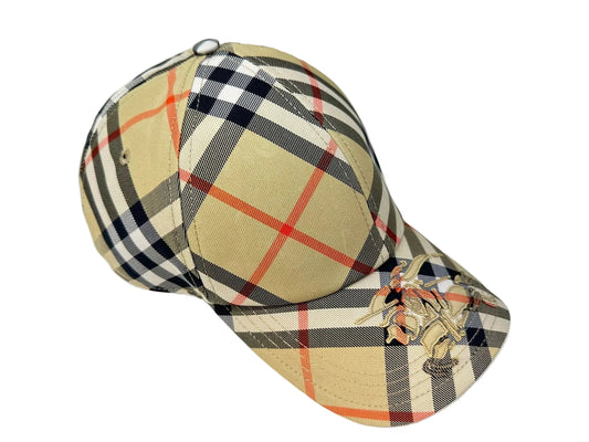 BURBERRY Check EKD Twill Baseball Cap