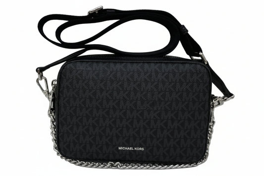 Michael Kors Bryant Medium Signature logo Double Zip Chain Camera
