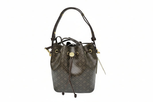 Tory Burch T-Monogram Coated canvas Bucket