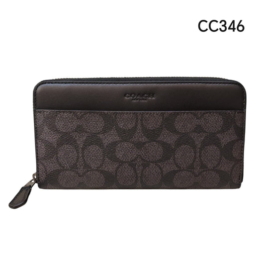 COACH Accordion Long Zip Around Wallet in Signature Canvas