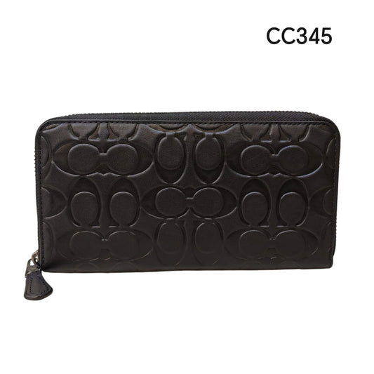 COACH Accordion Long Zip Around Wallet in Signature Leather