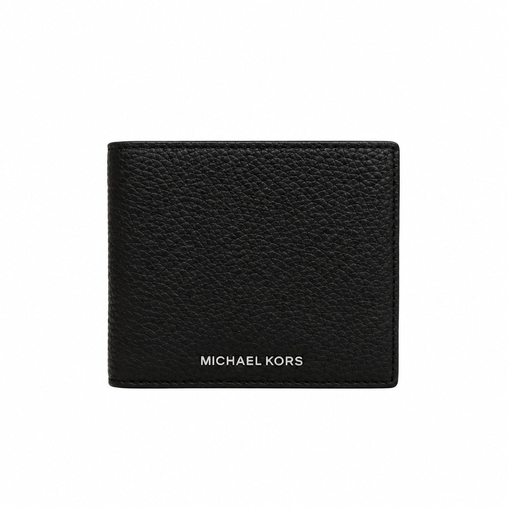 MICHAEL KORS Hudson Pebbled Leather  Bifold Wallet