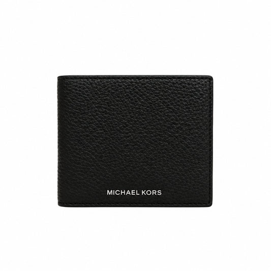 MICHAEL KORS Hudson Pebbled Leather  Bifold Wallet