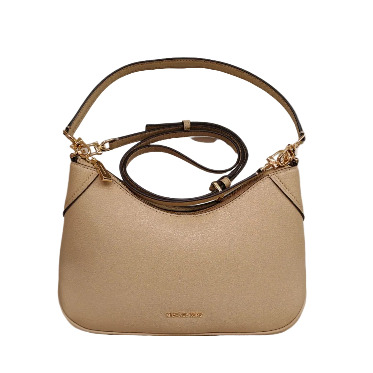 Michaelkors jet set medium Pebbled leather convertible Pouchette Crossbody