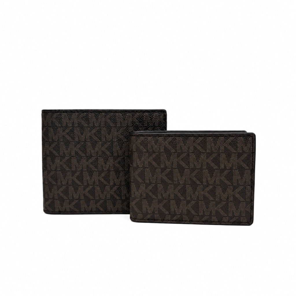 MICHAEL KORS Harrison Signature Logo Bifold Wallet with Passcase
