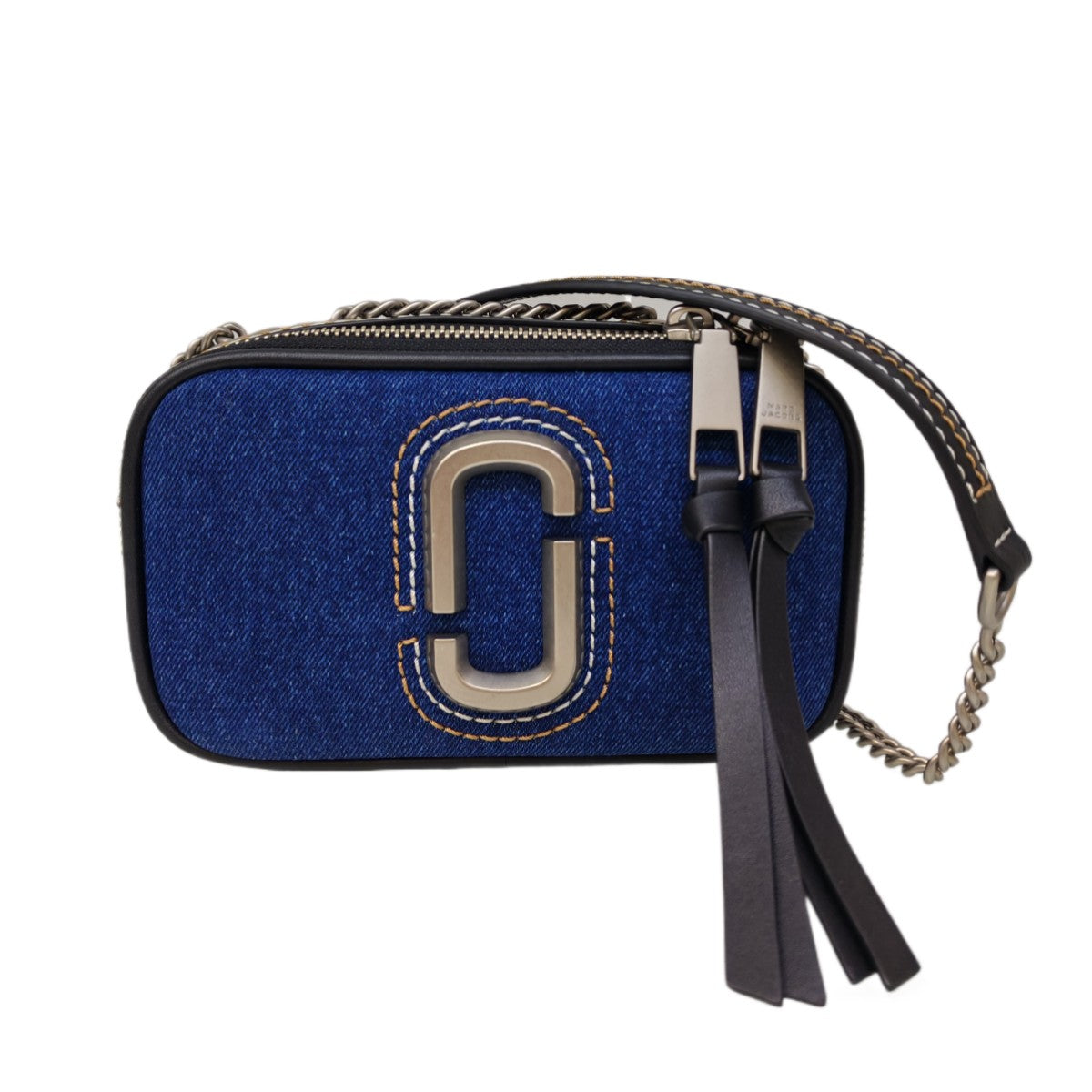 MARC JACOBS The Denim Chain Snapshot Crossbody Bag