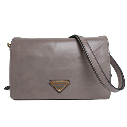 PRADA  Leather  Shoulder  Bag