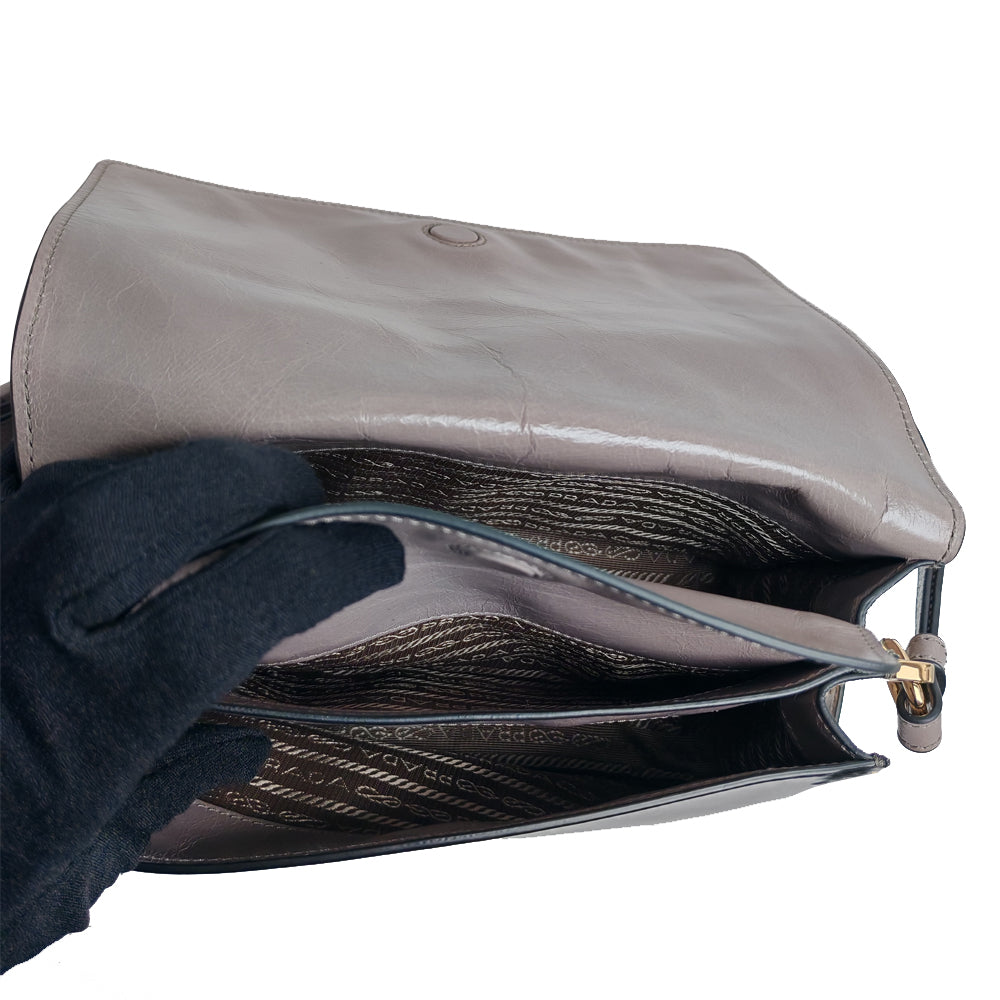 PRADA  Leather  Shoulder  Bag