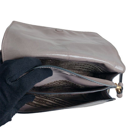 PRADA  Leather  Shoulder  Bag