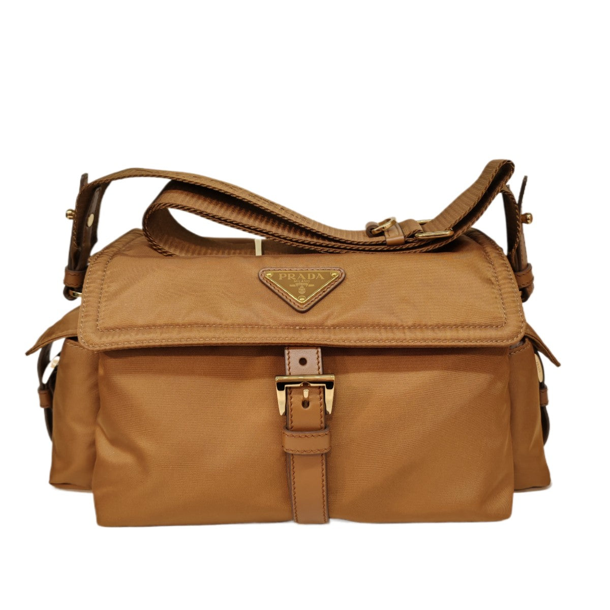 PRADA  Explore Medium Re-Nylon Shoulder Bag with Flap