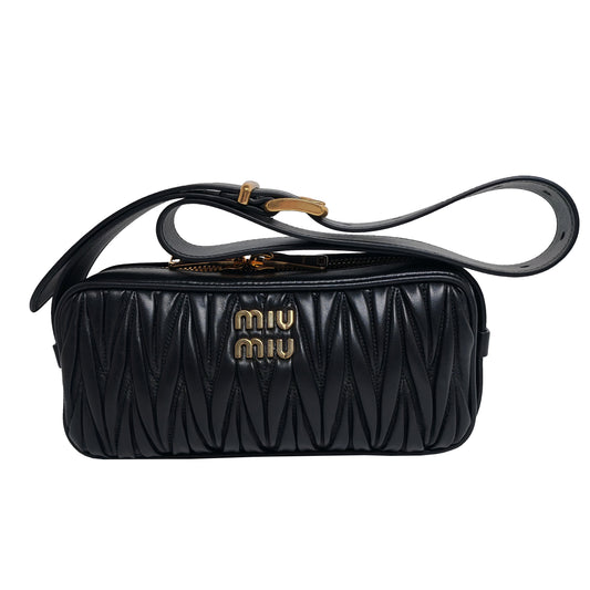 Miumiu Matelassé Nappa Leather Shoulder Bag