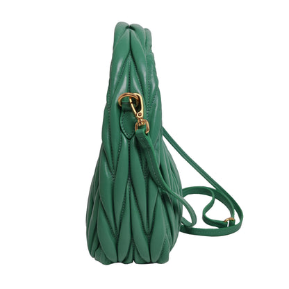 MIUMIU  WANDER MATELASSÉ NAPPA LEATHER HOBO BAG