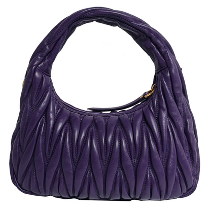 MIUMIU  WANDER MATELASSÉ NAPPA LEATHER HOBO BAG
