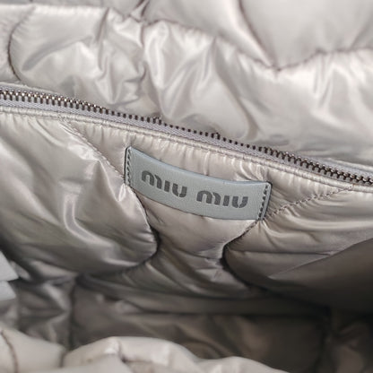 miu miu Padded nylon tote