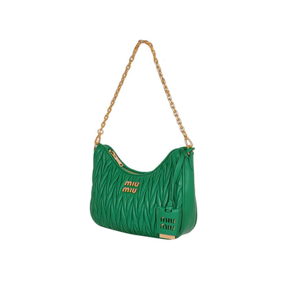 miumiu Matelassé nappa leather shoulder bag