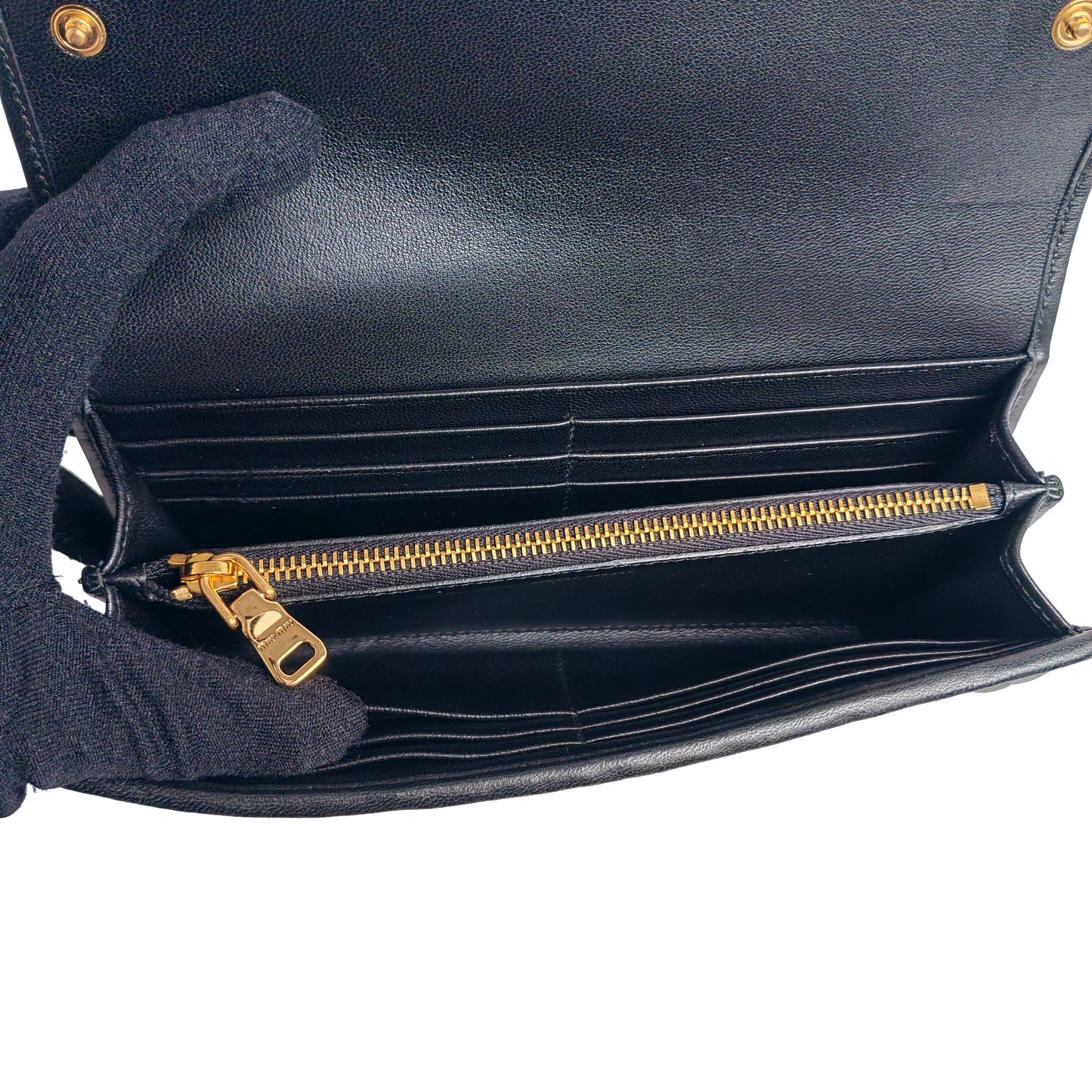 Miumiu Matelassé nappa Continental Wallet