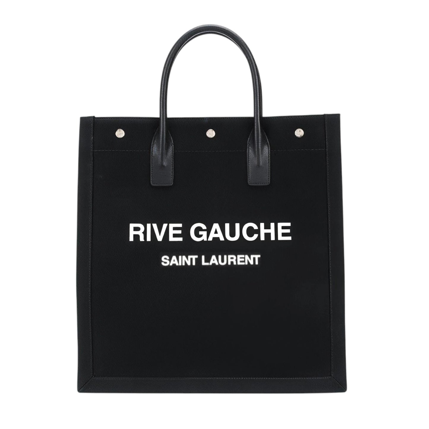 SAINT LAURENT RIVE GAUCHE Tote  in Printed Canvas and Leather