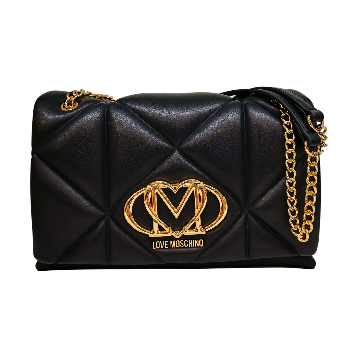Love Moschino  Embossed Quilted  Convertible  Shoulder Bag