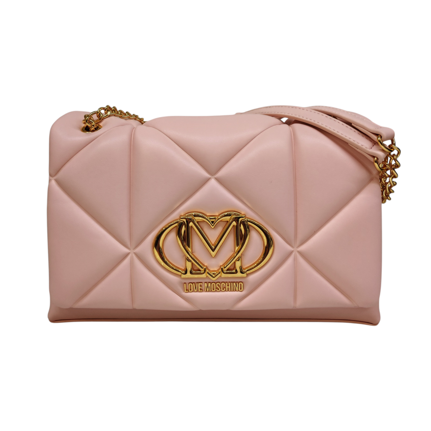 Love Moschino Embossed Quilted Convertible Shoulder Bag