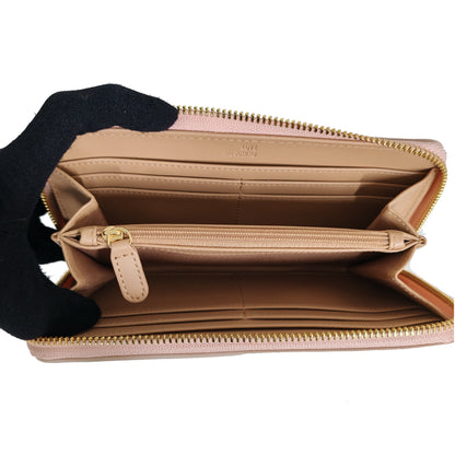 LOVE MOSCHINO QUILTED ZIP AROUND WALLET