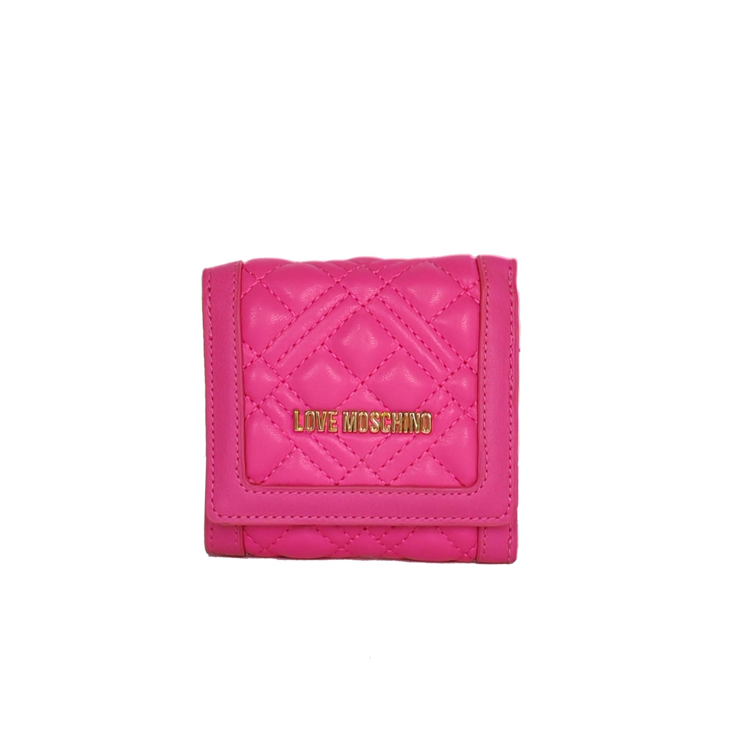 LOVE MOSCHINO QUILTED TRIFOLD WALLET