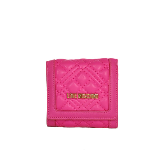 LOVE MOSCHINO QUILTED TRIFOLD WALLET