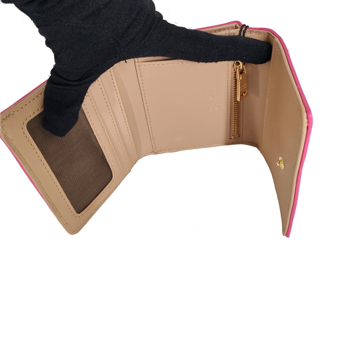 LOVE MOSCHINO QUILTED TRIFOLD WALLET