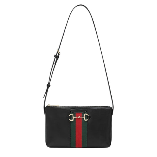 PRE-ORDER GUCCI Horsebit Web Small Shoulder Bag