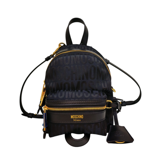 MOSCHINO COUTURE All over logo mini backpack
