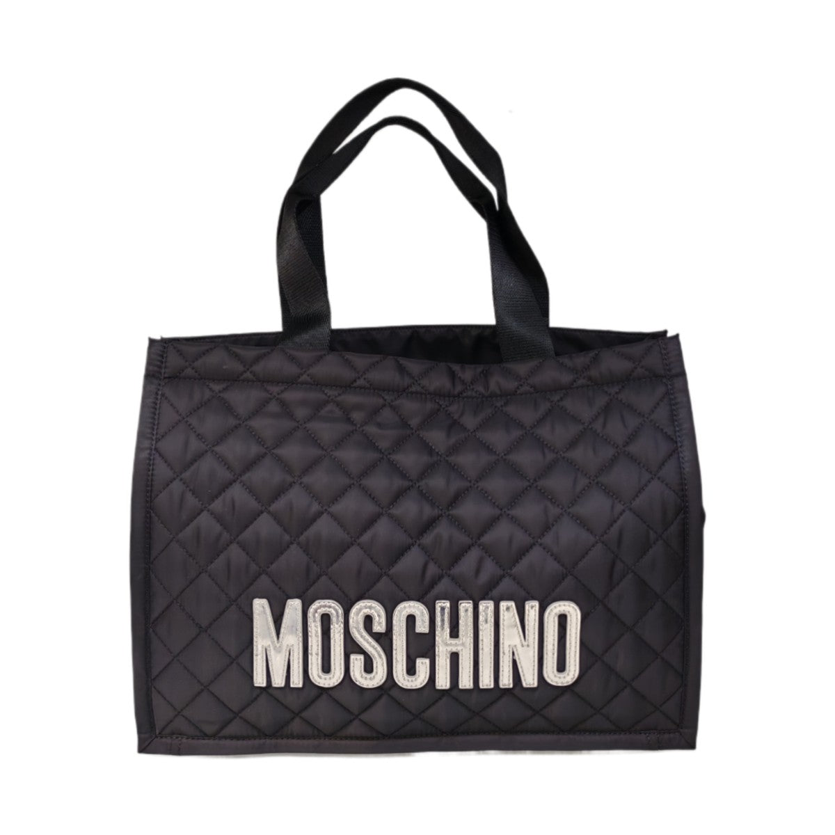 MOSCHINO COUTURE Quilted Nylon Logo Tote