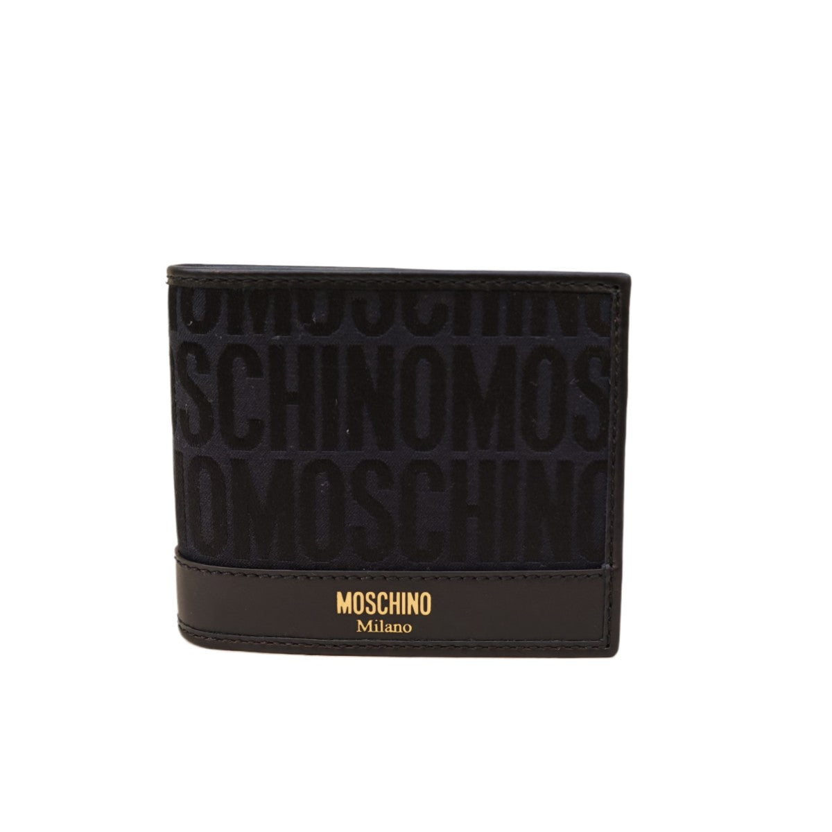 MOSCHINO COUTURE Logo Jacquard Bi-fold Wallet
