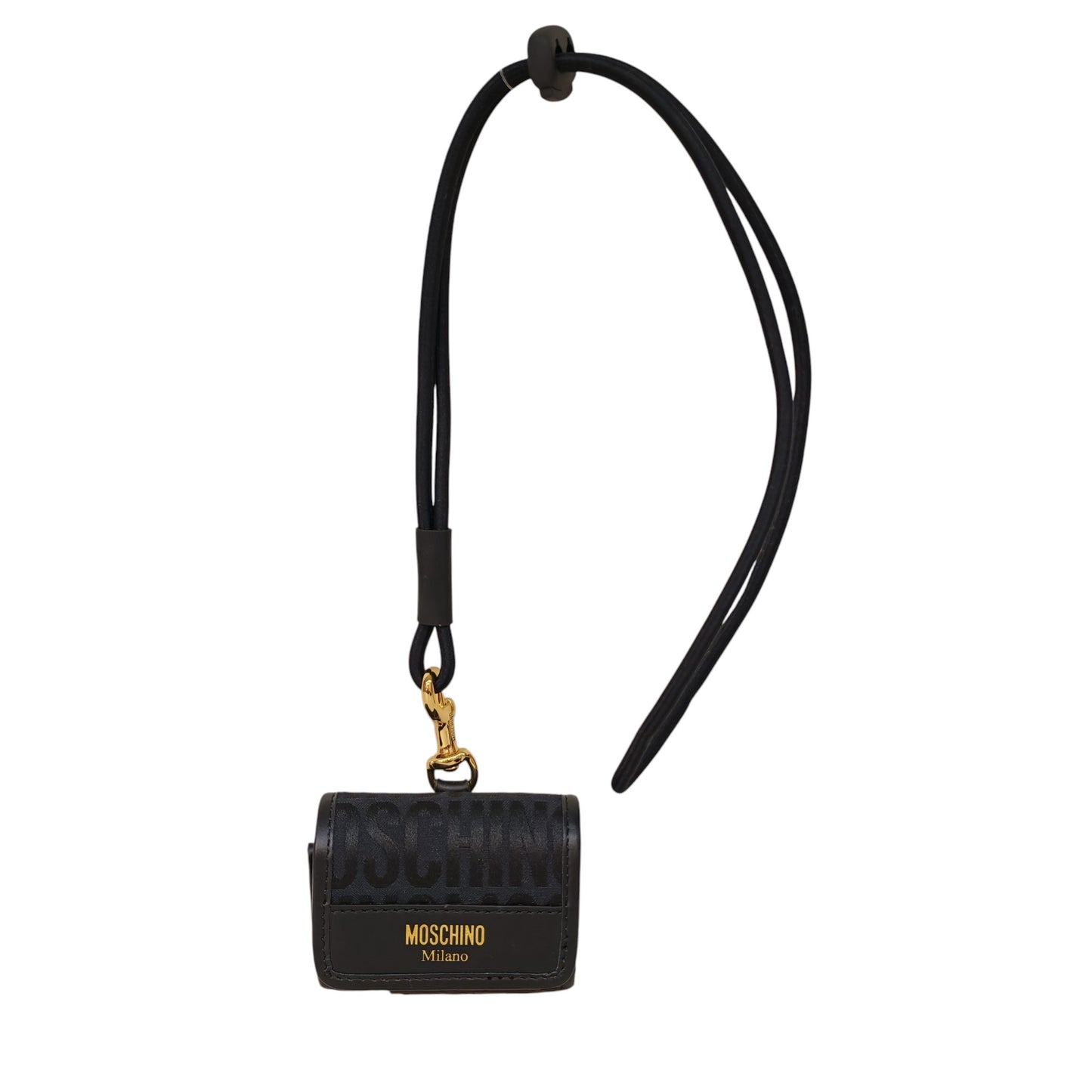 MOSCHINO COUTURE Logo Jacquard I-pod Case with neck strapCard Holder