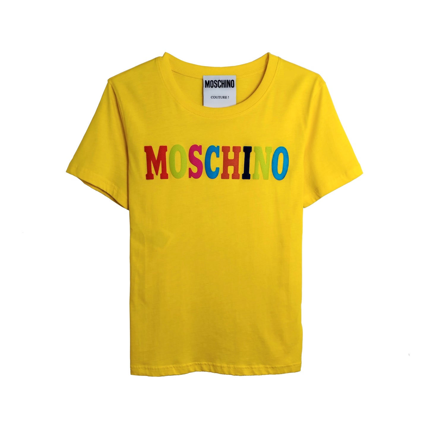 MOSCHINO COUTURE Multi col Logo Printed T-shirt