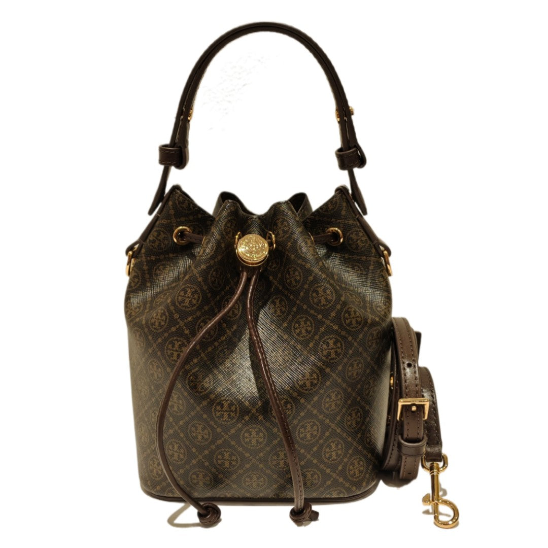 TORY BURCH T- MONOGRAM SMALL BUCKET