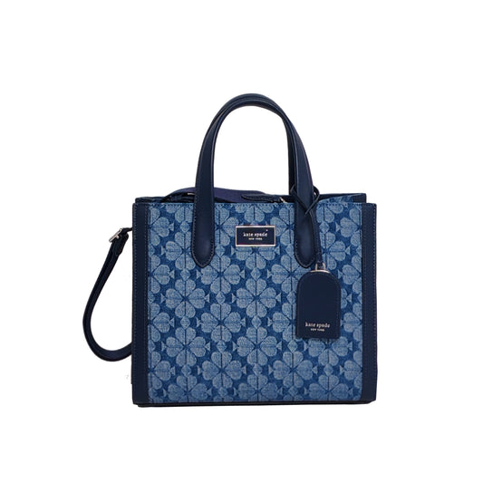 Kate Spade Spade Flower Jacquard Denim Manhattan small Tote