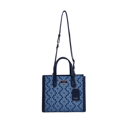 Kate Spade Spade Flower Jacquard Denim Manhattan small Tote