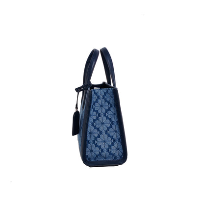 Kate Spade Spade Flower Jacquard Denim Manhattan small Tote