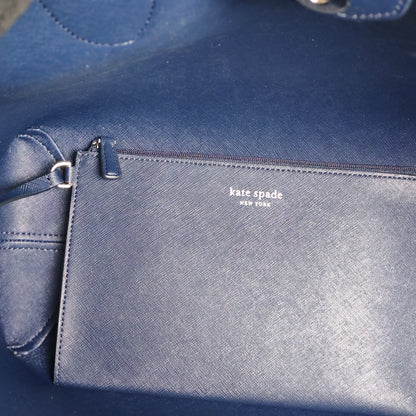 Kate Spade Spade Flower Jacquard Denim Bleecker Large Tote