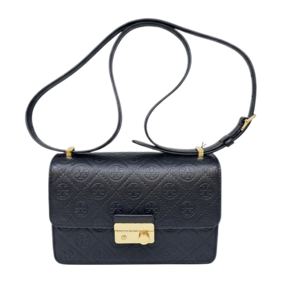 Tory Burch T-Monogram Pebbled leather Shoulder Bag