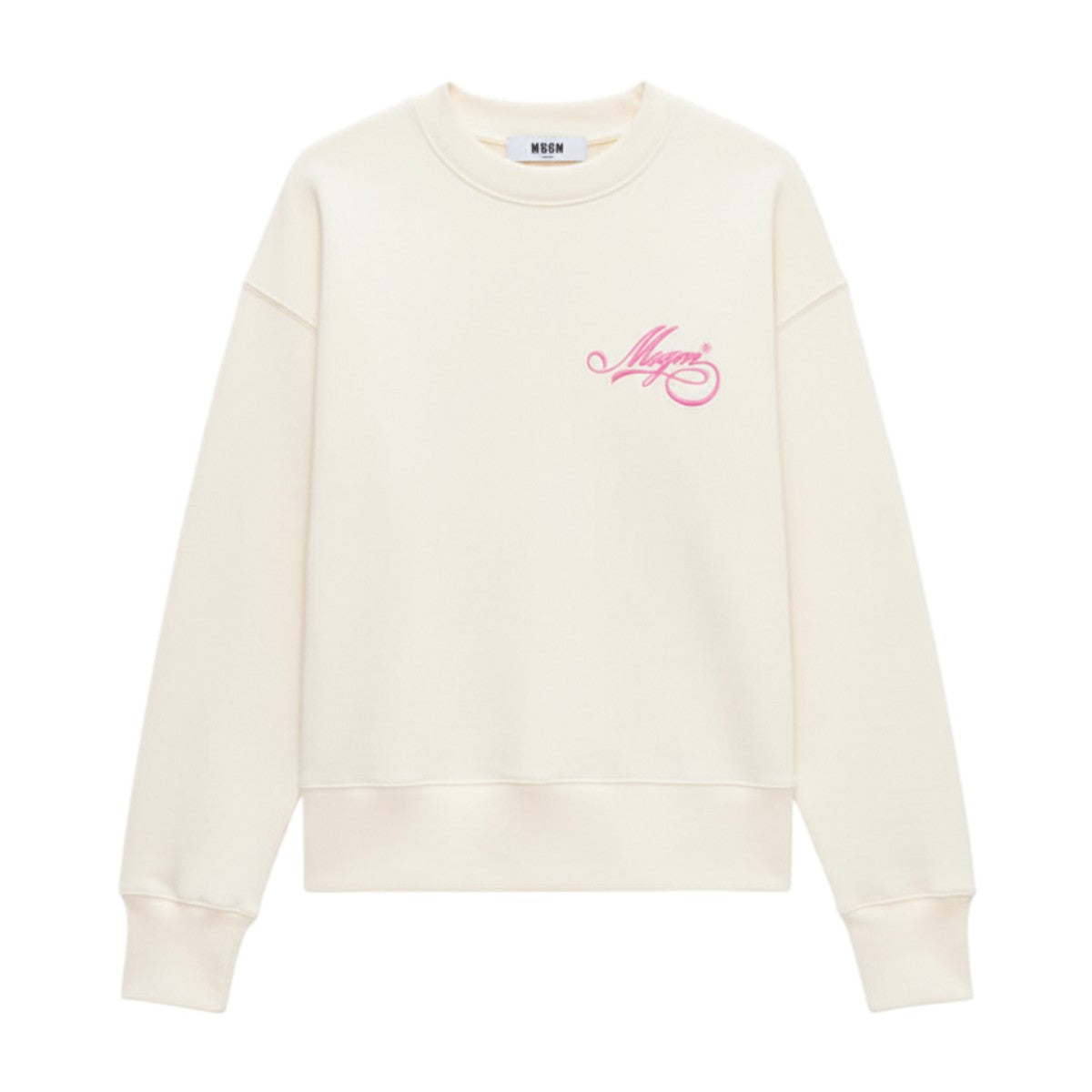 MSGM Jersey  sweatshirt  with cursive MSGM  logo