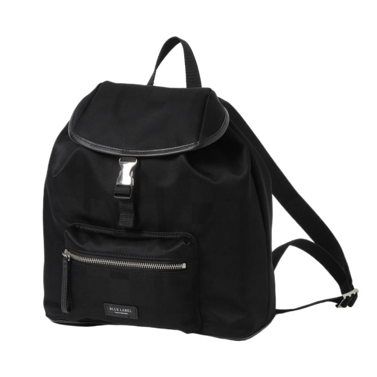 BLUE LABEL CRESTBRIDGE [BLACK OF BLACKs] Black nylon backpack