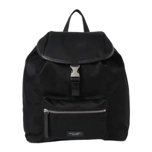 BLUE LABEL CRESTBRIDGE [BLACK OF BLACKs] Black nylon backpack