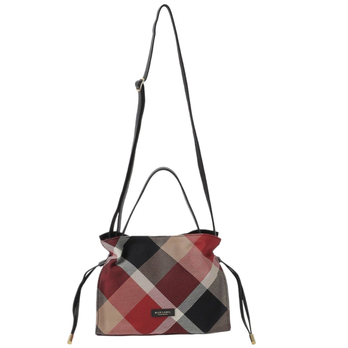 BLUE LABEL Crestbridge Check Calze Gathered Mini Bag